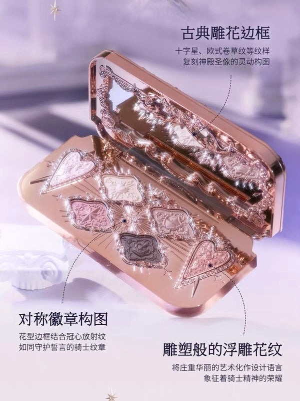 Flower Knows Knight Unicorn Satin Makeup Palette