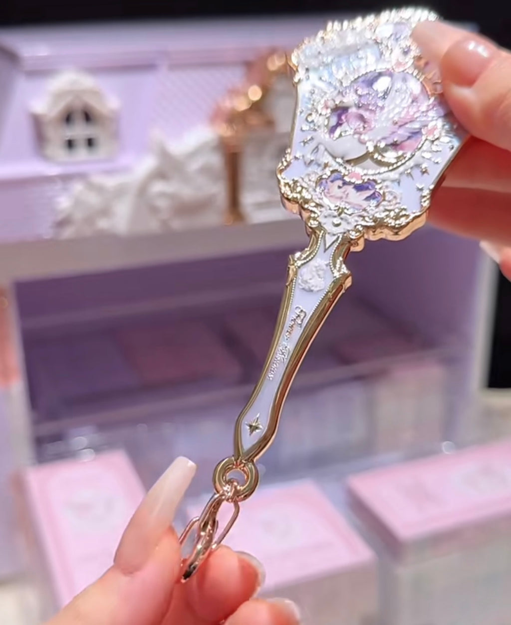 Flower Knows Knight Unicorn MINI Hand Mirror Limited Edition