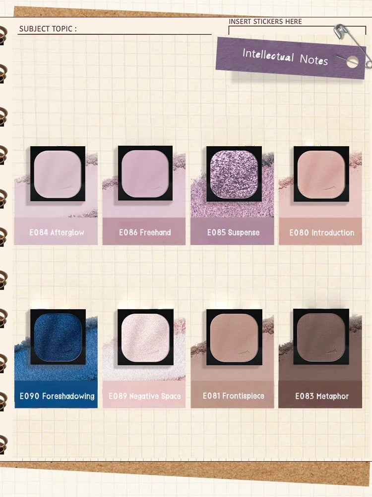 CHEERYEP (QIANYAN) Intellectual Notes Eyeshadow Palettes
