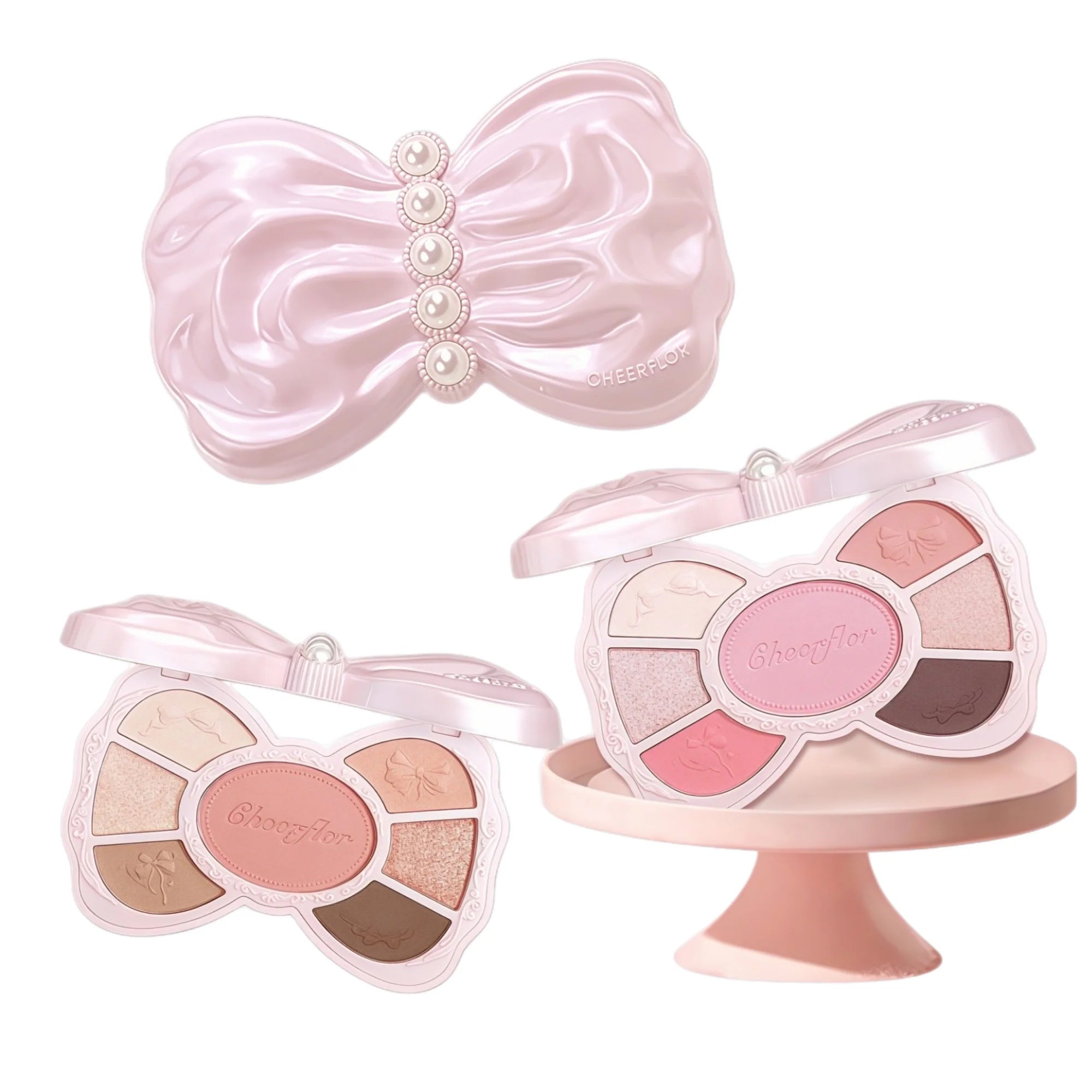 CHEERFLOR Girl's Bowknot Collection 7-color Eyeshadow Palette