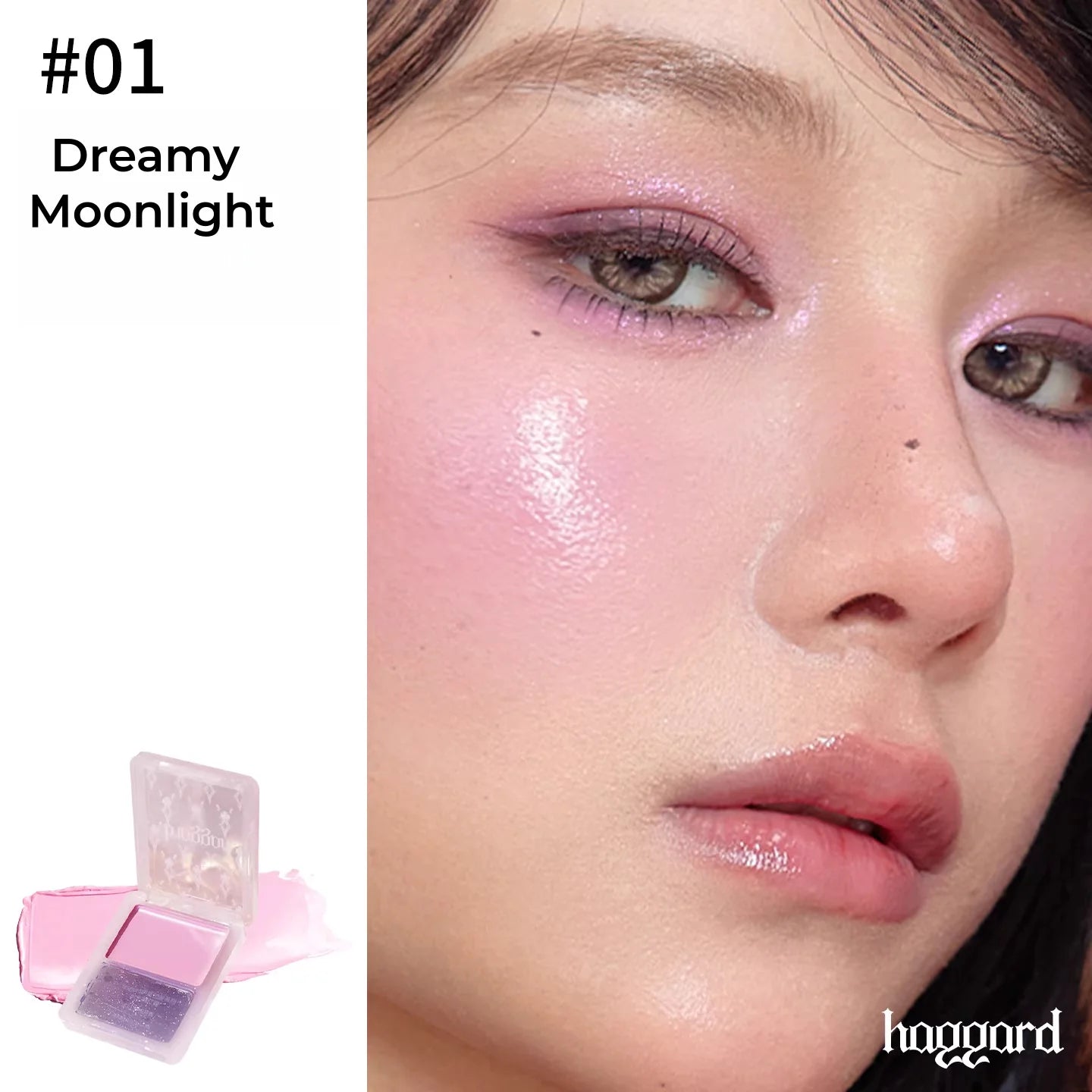 Haggard 2-Color Glossy Blusher Cream