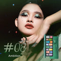 CHEERYEP (QIANYAN) Cosmic Mind 16-Color Holographic Eyeshadow Palette 08 Ambition