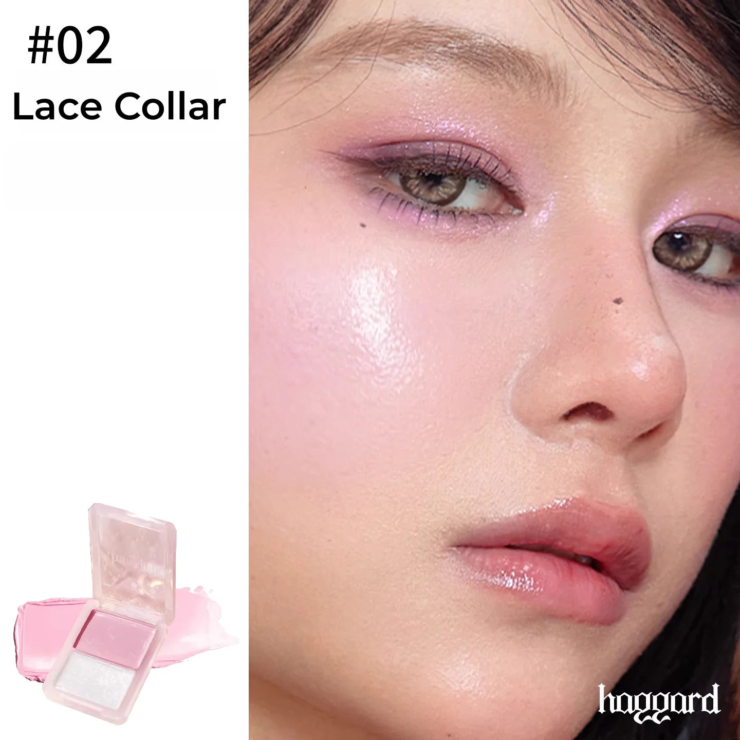 Haggard 2-Color Glossy Blusher Cream
