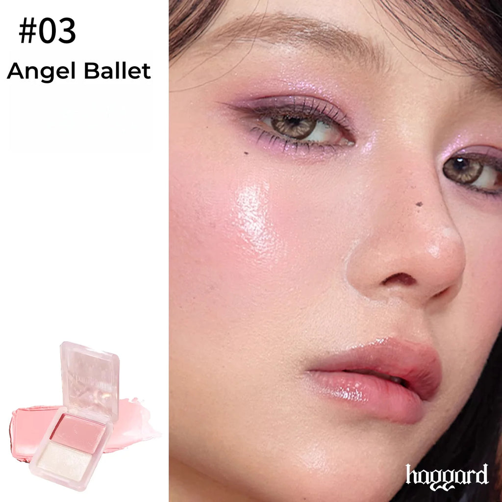 Haggard 2-Color Glossy Blusher Cream