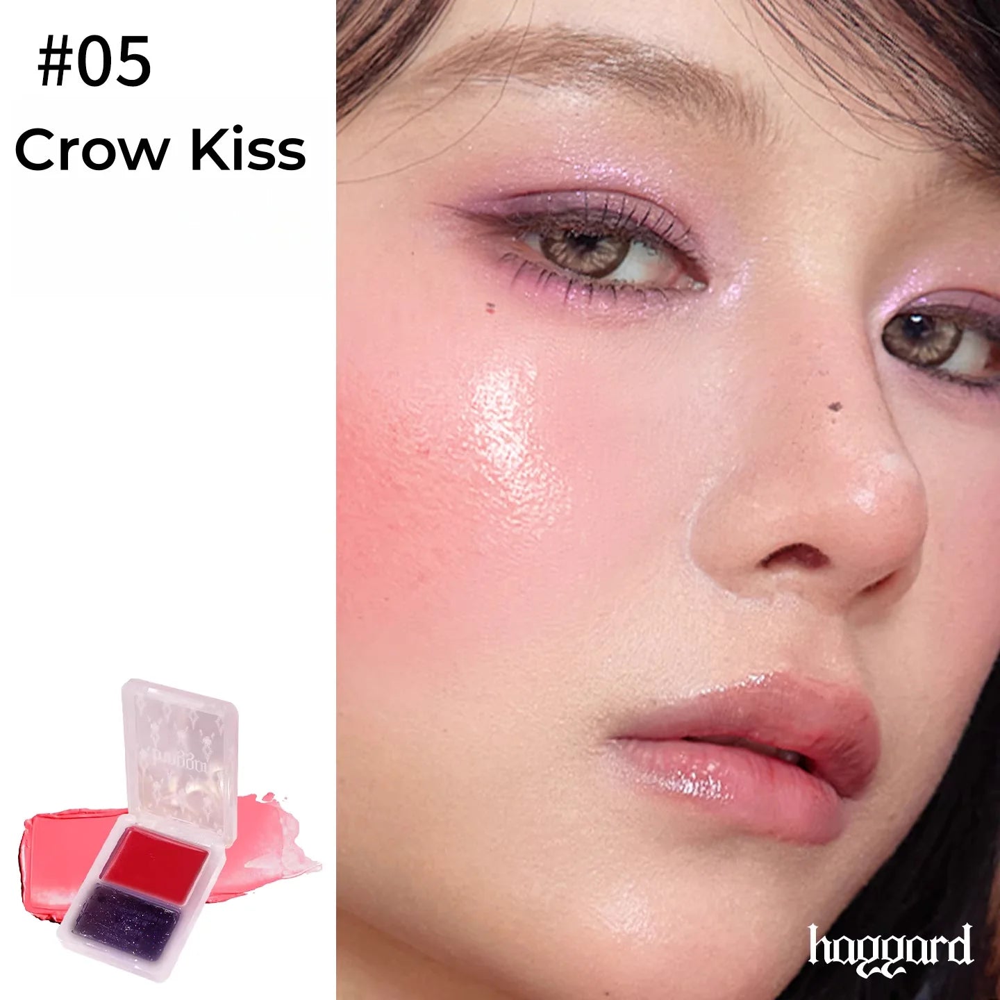 Haggard 2-Color Glossy Blusher Cream
