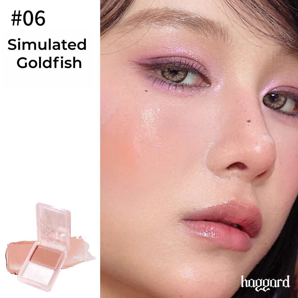 Haggard 2-Color Glossy Blusher Cream