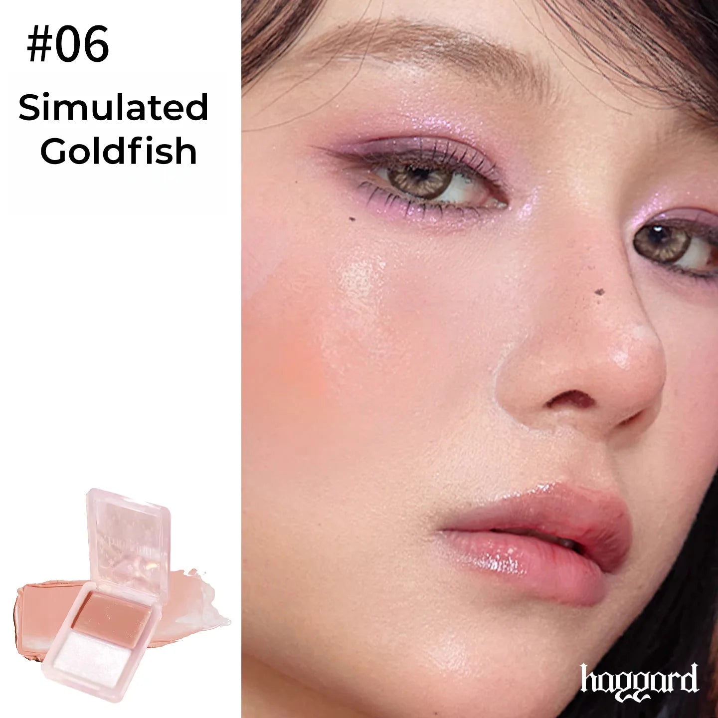 Haggard 2-Color Glossy Blusher Cream