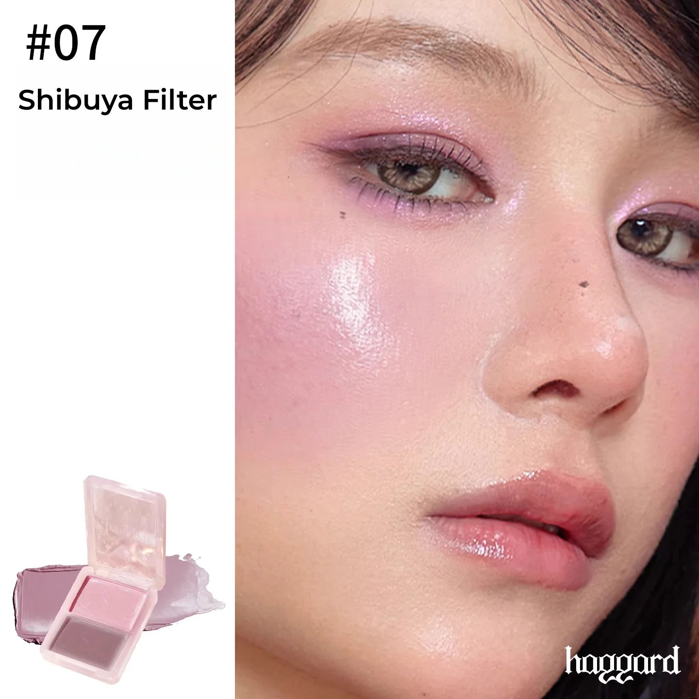 Haggard 2-Color Glossy Blusher Cream