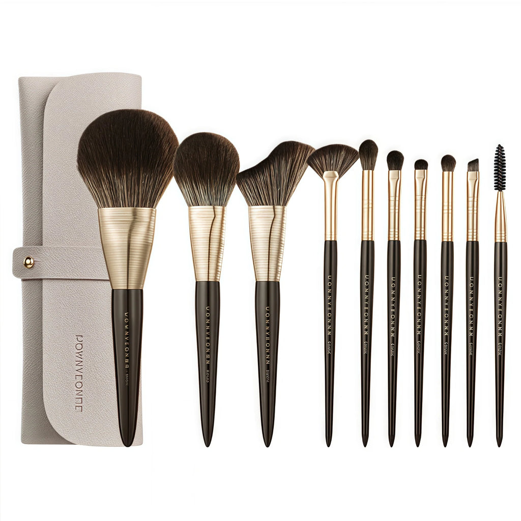 ROWNYEON Gosang Flower Professional Makeup Brush 10 Pcs Set
