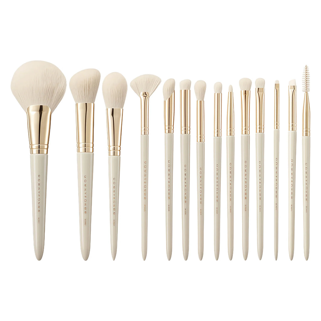 ROWNYEON Pure Ceramics Professional Makeup Brush 14 Pcs Set