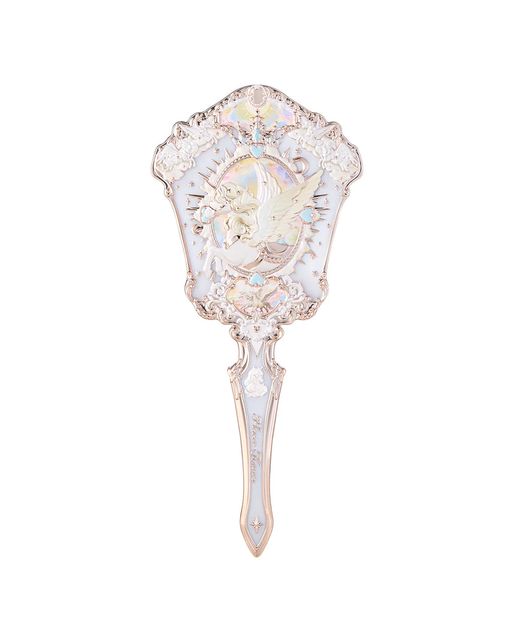 Flower Knows Knight Unicorn Hand Mirror