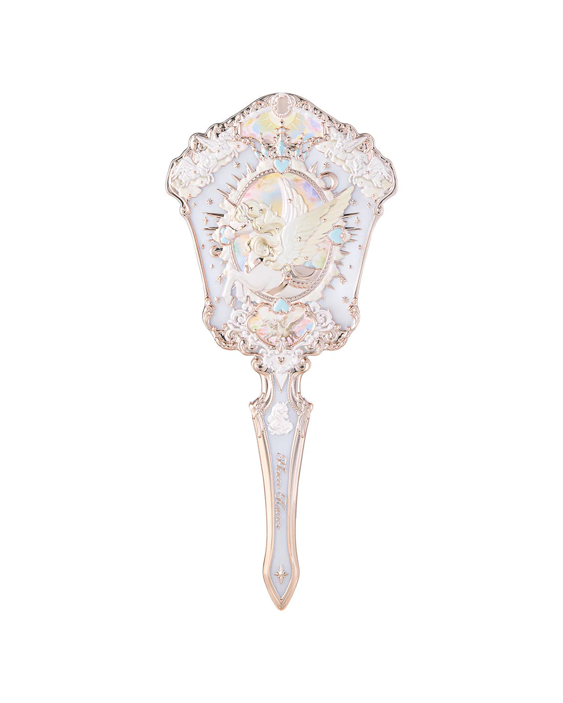 Flower Knows Knight Unicorn Hand Mirror
