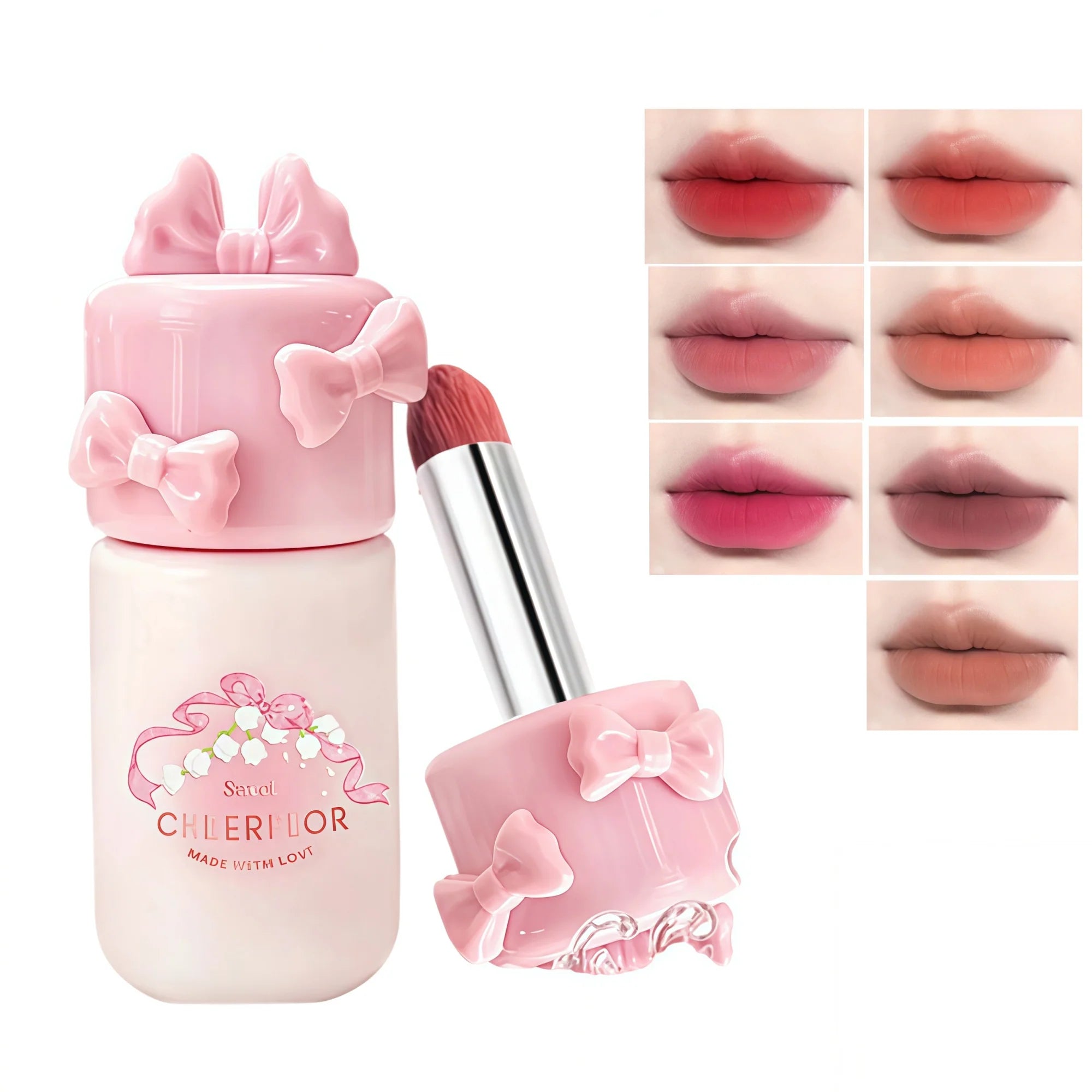 CHEERFLOR Girl's Bowknot Velvet MatteMakeup Cream