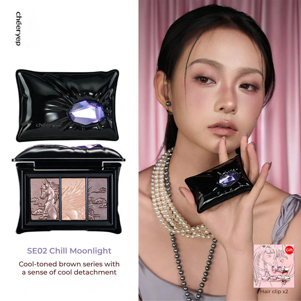 CHEERYEP (QIANYAN) Pillow Gem Collection Highlighter & Eyeshadow Palette